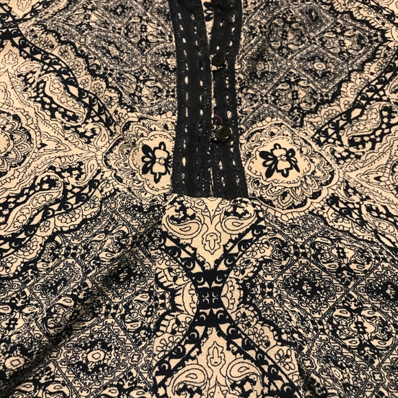 Navy and cream tunic - Picture 3 of 3